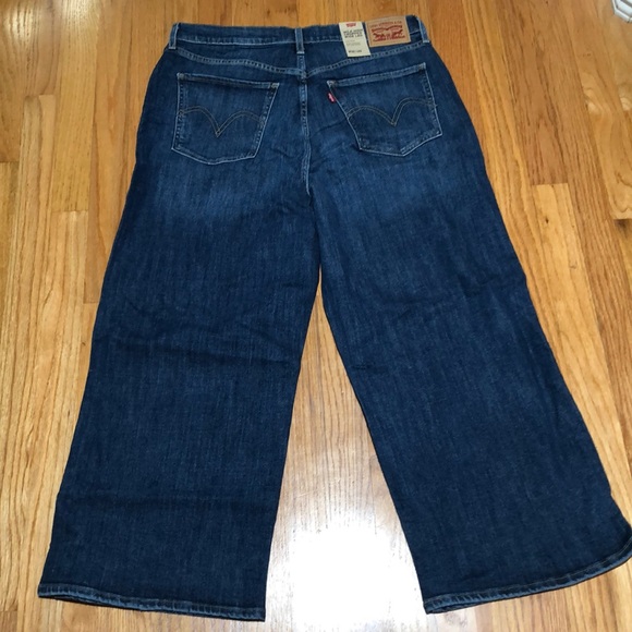 New Levi’s Mile High Cropped Wide Leg Jeans - Picture 5 of 8